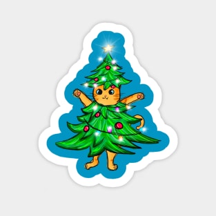 Funny Catmas Tree Sticker